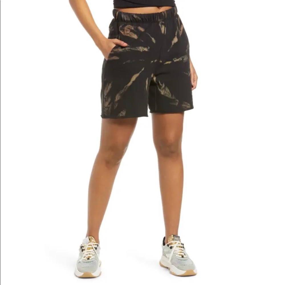 AFRM Black Zamia French Terry Lounge Shorts